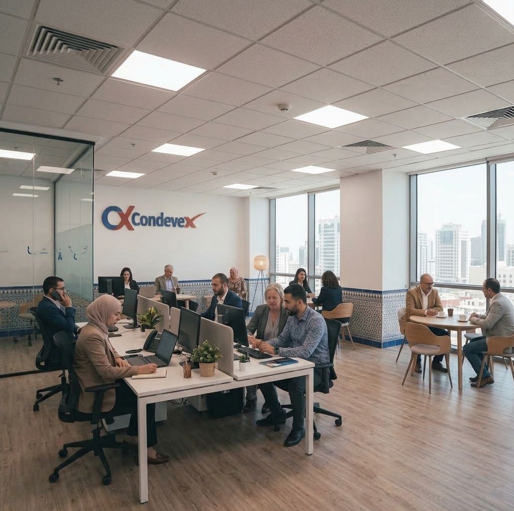 Condevex team at work in the Casablanca office