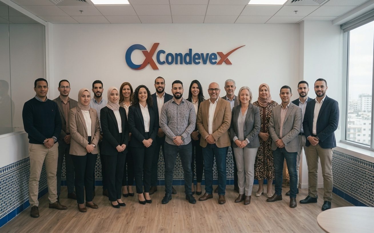 The Condevex team at the Casablanca office